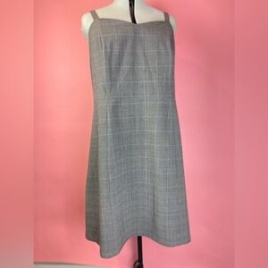 Lane Bryant Gray Plaid sleeveless Mini Dress plus 22